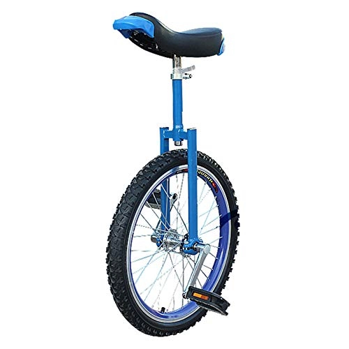 Einräder : LXX Mom / Dad / Adult 20 Inch Unicycle, Blue, 16 / 18 Inch Unicycle for Kids / Girls / Boys, Ages 10 Years & Up