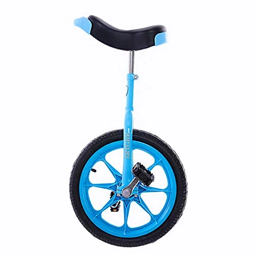 Einräder : LXX Small 16" Wheel Unicycle for Kids Boys Girls, Beginner Uni-Cycle, Balance Bike Color Circle Adult Children Competitive Fitness Unicycle