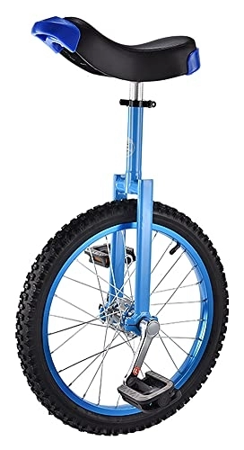 Einräder : MQLOON Einräder 18 Zoll Einrad Einstellbar, für Anfänger und Profis Unisex, Einrad Balance Übung Spaß Fahrrad Fitness für Estes Geschenk (Blau)