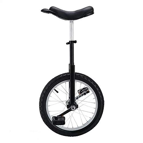 Einräder : QWEASDF Einrad für Kinder und Anfänger, Erwachsene Einrad, 3 Size 16", 18", 20" Einrad höhenverstellbar Unicycle Fahrrad mit Schnellspanner, Schwarz, 18