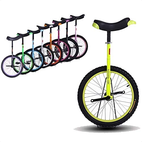Einräder : TTRY&ZHANG 14inch Einrad für Kinder / Jungen / Mädchen, Kleiner Outdoor-Sport Uni-Zyklus, für Anfänger / Kind Alter 5-9 Jahre & Kinderhöhe 1.1-1, 4m, farbige Legierungsrand (Color : Yellow)