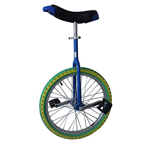 Einräder : TTRY&ZHANG 18 / 16-Zoll-Rad-farbiges Einrad, für Kinder / Jugendliche / Kind (Alter von 7-15 Jahren) mit dichtem Butylreifen, Mode-Bilanz für den Außenbereich (Color : Blue+Green, Size : 16INCH)