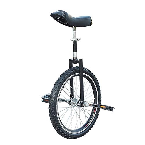 Einräder : TTRY&ZHANG 20-Zoll-Rad Weibliche / männlich Teenager-Einrad, tragbarer Anfänger-Trainer-Balance-Walancen, frei Stand-Fahrräder, dichtestres Reifen (Color : Black)