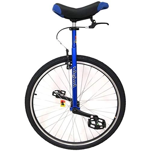 Einräder : TTRY&ZHANG 28"Big Kids / Teens Wheel Unicycle - Blau, einstellbares Dreirad für Unisex Erwachsene / Männer / Frauen, Hochleistungs-Stahlrahmen, Last 150kg / 330 £ (Color : Blue, Size : 28IN Wheel)