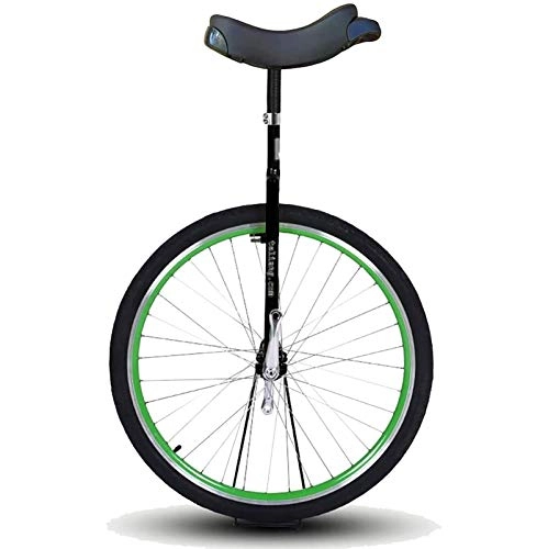 Einräder : TTRY&ZHANG 28-Zoll-großes Rad-Einrad für Erwachsene über 200 Pfund, Profis / Big Kids / Super-Tall-Leute Outdoor-Balance-Radfahren, Dicke Legierungsrand (Color : Green)