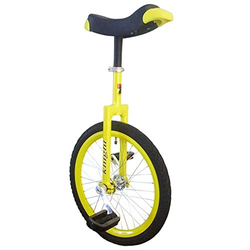 Einräder : TTRY&ZHANG Einrad für Anfänger, 16"Unicycle für Kinder, 20" / 24"Einrad für Erwachsene, kleines 12-Zoll-Einrad für 5-jährige Kinder / Kinder / Jungen / Mädchen (Color : Yellow, Size : 16 INCH Wheel)