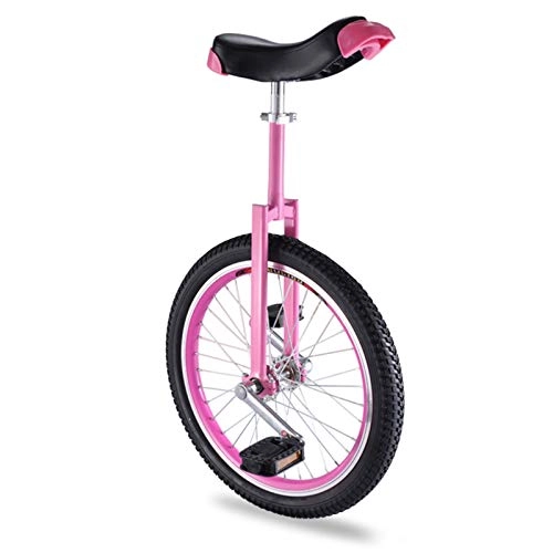 Einräder : TTRY&ZHANG Rosa Rad-Einrad für 12-jährige Mädchen / Kinder / Anfänger, 16 Zoll EIN Radfahrrad mit schwerem Stahlrahmen