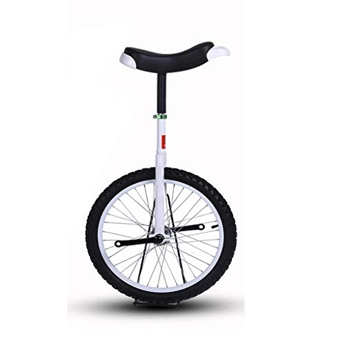 Einräder : TXTC Erwachsene Einrad, Laufrad Fahrrad, Komfort Bikes Mit Dicken Aluminium-Legierung Rim, Ergonomischer Sattel, for Outdoor-Sportarten Fitness-Übungs-Gesundheit (Color : White, Size : 16in)