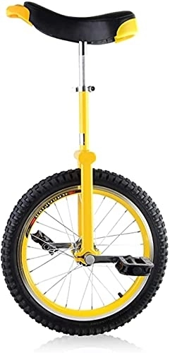 Einräder : Unicycle Bicycle with Wheels Adult Big Kids Unisex Adult Beginner Yellow Unicycle Load 150kg / 330lb (Size : 18inch) (20inch)