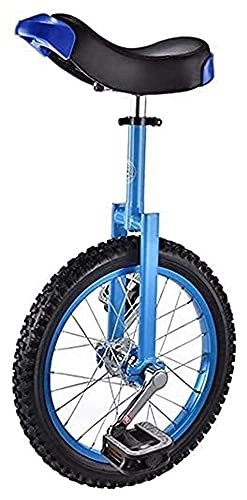 Einräder : Unicycles Höhenverstellbarer Trainer, 16 Zoll Kinder Einrad, Fahrrad Einrad Rad für Anfänger, Toll für Ihre Tochter / Sohn, Mädchen, Jungen Geburtstagsgeschenk (Farbe: rot) (Color : Blue)