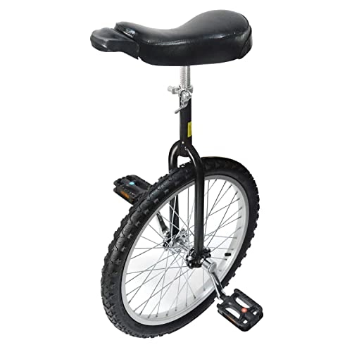 Einräder : uyoyous Einrad 20 Zoll Unisex Einrad Balance Training Einradständer Höhenverstellbar für Erwachsene Kinder Outdoor Sportarten, Schwarz