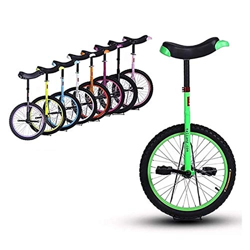 Einräder : Wettbewerb Unicycle Balance Robdy 16.12.20 / 24 Zoll Einräte für Anfänger / Jugendliche, mit dichtestes Butyl-Reifenrad Radfahren Outdoor-Sport-Fitness-Übungsgesundheit ( Color : GREEN , Size : 20INCH )