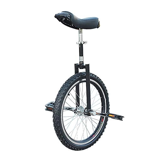 Einräder : Wettbewerb Unicycle Balance Robdy 24 / 20 / 18 Zoll Einräte für Anfänger / Jugendliche, mit Leckdicht Butylreifenrad Radfahren Outdoor Sports Fitness Übung Gesundheit ( Color : BLACK , Size : 18INCH )