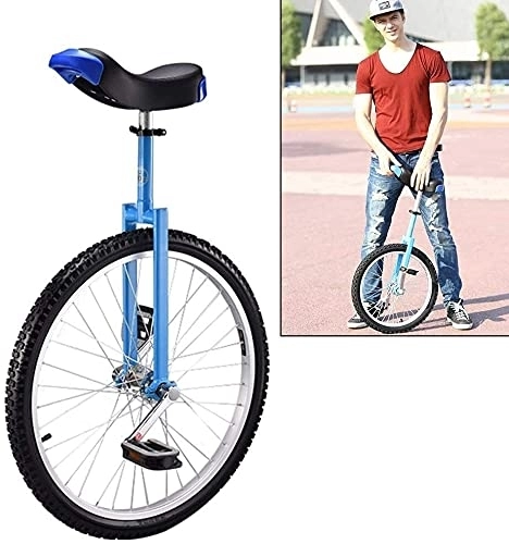 Einräder : ZWH Fahrräder Einrad Große Starter Erwachsene-Einräder, Mit 24-Zoll-großen Rädern U (Color : Blue, Size : 24 Inch Wheel)