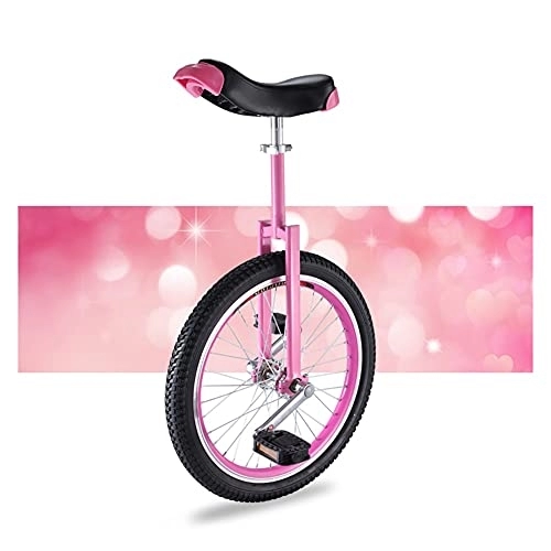 Einräder : ZWH Fahrräder Einrad Weitweilen Und Dicke Reifen Rad Einrad - Schlösser Aus Ausgezeichnetem Aluminiumlegierungsmaterial-Rad-Trainer (Size : 16 inch pink)