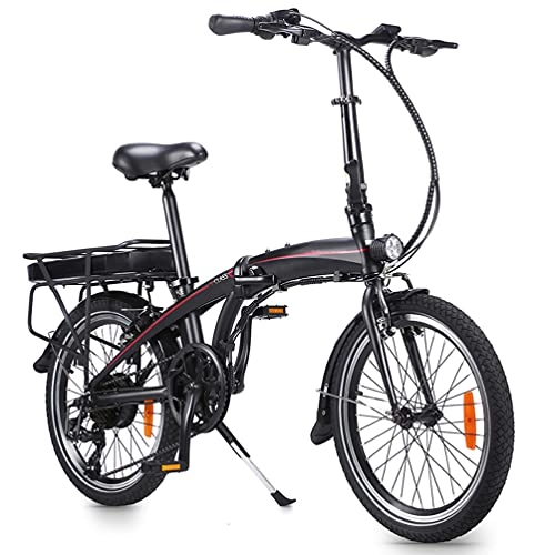 Elektrofahrräder : 20 Zoll Faltrad Klapprad E-Bike, für Männer und Frauen, aluminiumlegierung Ultraleicht klappfahrrad, 10AH-Akku Ultra-Lange Reichweite, Schnellklappsystem