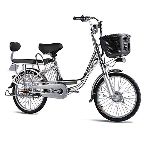 Elektrofahrräder : AISHFP Erwachsene 20 Zoll elektrisches Pendler-Fahrrad, 48V-Lithium-Batterie-Aluminiumlegierung Retro elektrisches Fahrrad, LCD-Anzeige Instrument / Alarmanlage / Tempomat, 17+17AH
