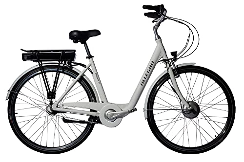Elektrofahrräder : Allegro Unisex – Erwachsene Elegant 03 E-Bike, Weiß, 45 cm