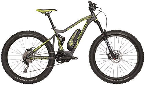 Elektrofahrräder : Atala 27, 5+ Elektro Fully Mountainbike 10 Gang Shocker, Rahmengröße:50cm
