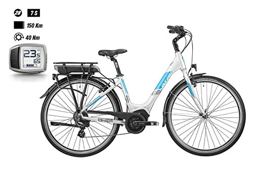 Elektrofahrräder : Atala Bike b-easy 28"7-v TG. 45Active Plus 300Wh PURION 2018wei (City Bike Werkzeugset) / Electric Bike b-easy 287-s SZ. 45Active Plus 300Wh PURION 2018White (City E-Bike)