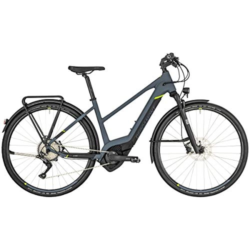 Elektrofahrräder : Bergamont E-Helix Expert EQ Damen Pedelec Elektro Trekking Fahrrad grau / schwarz / grn 2019: Gre: 48cm (165-170cm)