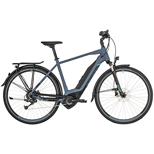 Elektrofahrräder : Bergamont E-Horizon 7 500 Pedelec Elektro Trekking Fahrrad blau / schwarz 2019: Größe: 48cm (164-170cm)