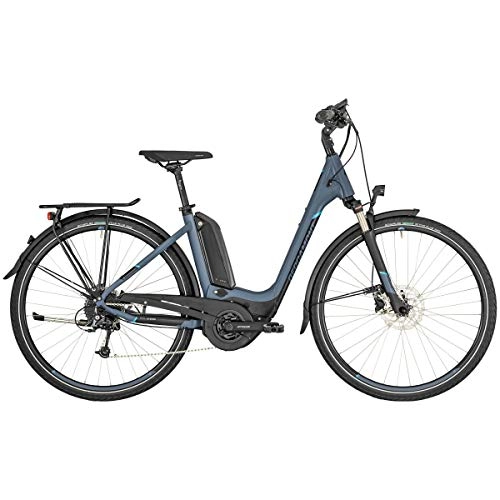 Elektrofahrräder : Bergamont E-Horizon 7 Wave 400 Unisex Pedelec Elektro Trekking Fahrrad blau / schwarz 2019: Gre: 56cm (178-186cm)