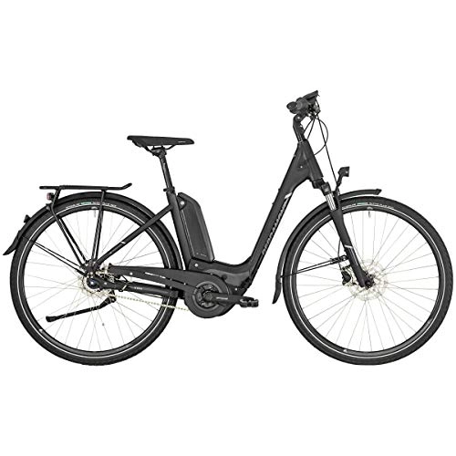 Elektrofahrräder : Bergamont E-Horizon N7 FH 400 Wave Unsiex Pedelec Elektro Trekking Fahrrad schwarz / grau 2019: Gre: 52cm (171-176cm)