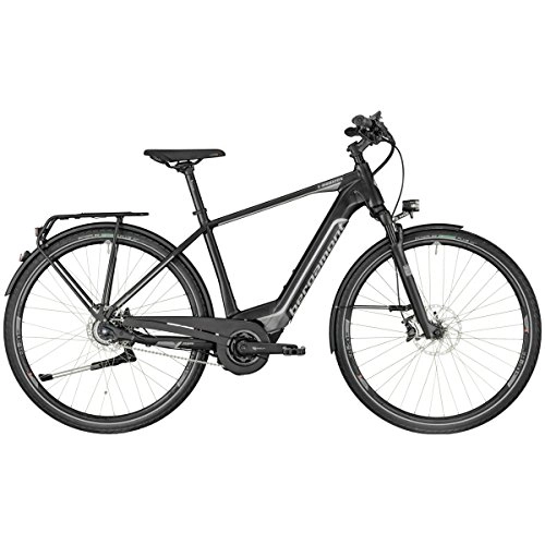 Elektrofahrräder : Bergamont E-Horizon Ultra Herren Pedelec Elektro Trekking Fahrrad schwarz / grau 2018: Gre: 52cm (170-178cm)
