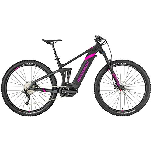 Elektrofahrräder : Bergamont E-Trailster Sport FMN 29 Damen Pedelec Elektro MTB Fahrrad schwarz / silberfarben / pink 2019: Gre: M (168-175cm)