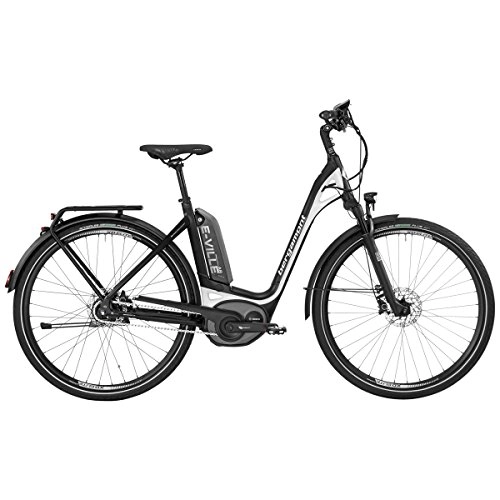 Elektrofahrräder : Bergamont E-Ville A8 Bosch Pedelec Elektro Fahrrad schwarz / wei 2017: Gre: 56cm (178-186cm)