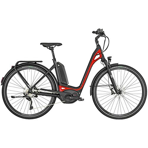 Elektrofahrräder : Bergamont E-Ville XT Pedelec Elektro Trekking Fahrrad schwarz / rot 2019: Größe: 48cm (164-170cm)