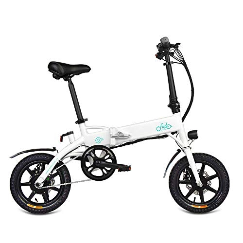 Elektrofahrräder : Bike FIIDO D1 Elektro-Fahrrad - Folding E 250W 36V 14inch Für Erwachsene - 10.4 AH Lithium-Ionen-Batterie Für Outdoor Radfahren Trainieren Reise Und Commuting White