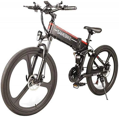Elektrofahrräder : CARACHOME E-Bike für Erwachsene, 26-Zoll-Falt-E-Bike 48V 10Ah 350W Faltbares elektrisches Mountainbike 21-Stufen-Schaltung
