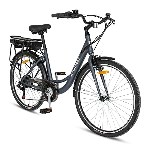 Elektrofahrräder : CARPAT SPORT E Bike 26 Zoll, Elektrofahrrad für Damen Herren, Pedelec Citybike Steel 6 Gänge mit 250W Motor, 36V / 10, 4Ah, City Bike 25 km / h für den Täglichen Radsport