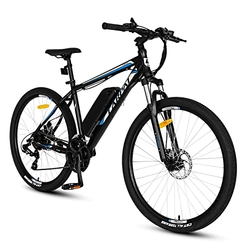 Elektrofahrräder : CARPAT SPORT E-Bike 27.5", Mountainbike Herren Damen, 250W Elektrofahrrad mit abnehmbarem 36V 10, 4AH Lithium Akku, E-Mountainbike 21 Gänge & Hinterradmotor 25 km / h für den Täglichen Radsport Blau…