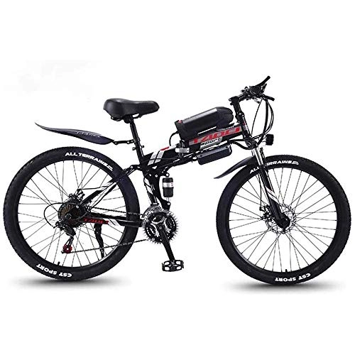 Elektrofahrräder : COKECO Elektrofahrrad E-Bike Zusammenklappbares Elektrofahrrad, Zusammenklappbares Elektrofahrrad 26-Zoll-zusammenklappbares Lithium-Mountainbike 36V10AH Lithium-Ionen-Batterie Tragbares