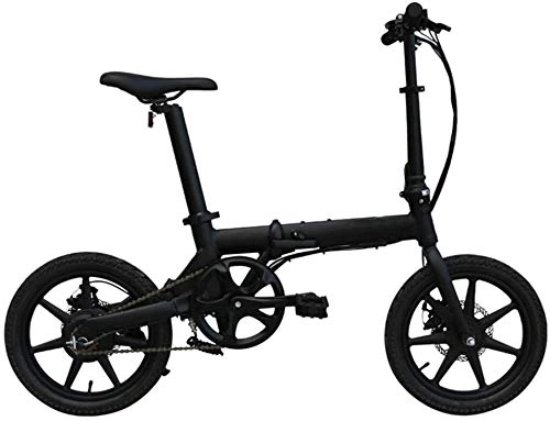 Elektrofahrräder : COUYY Elektrische Fahrräder für Erwachsene mit Stoßdämpfer, Urban Commuter Folding Elektro-Bike für Sport im Freien Radfahren Training und Pendel, Schwarz