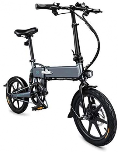 Elektrofahrräder : COUYY Faltbare elektrisches Fahrrad, 1 Stück Elektro-Faltrad Klapprad Sicher Einstellbare Portable für Radfahren, Schwarz