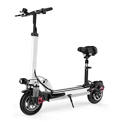 Elektrofahrräder : D&XQX 10-Zoll-Folding Electric Bike, E-Bikes für Erwachsene mit 36V Faltbare Elektro-Fahrrad für Outdoor Radfahren trainieren Commuting, Weiß