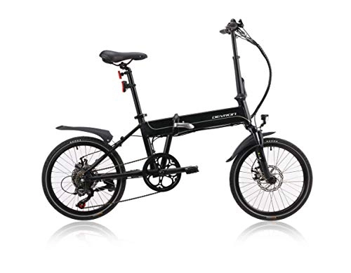 Elektrofahrräder : Devron 20201 E-Bike Faltrad, Faltbares Elektrofahrrad mit 36V, 7.8Ah Motor, Shimano-Teile, Schwarz