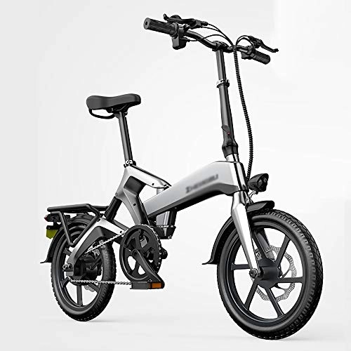 Elektrofahrräder : DODOBD Elektrofahrrad E-Bike, 16-Zoll-Elektrofahrrad mit Herausnehmbarem 48 V Lithium Ionen Akku Faltbares 400W Motor E-Bike Für Erwachsene ECO-Rückladesystem