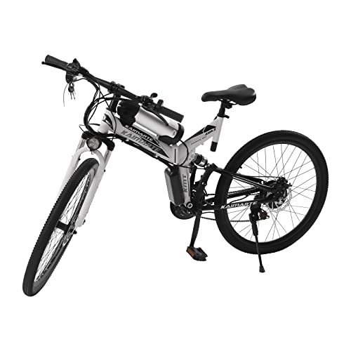 Elektrofahrräder : E Bike 26 Zoll E-Mountainbike Herren Damen Klappfahrrad Elektrofahrrad 21-Gang E-Klapprad mit LCD-Anzeige | 3 Fahrmodi | 25KM / H | 36V 10Ah Lithium-Batterie | Ausdauer 20-30km| EU Stock