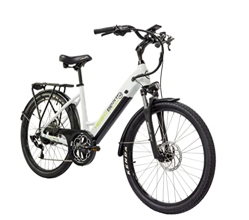 Elektrofahrräder : E-Bike Elektrofahrräder 26 Zoll hydraulische Scheibenbremsen I Deutsche Qualitätsmarke | EU-konform 8 Gänge & Hinterradmotor für 25 km / h | LED Licht & Sportsattel (Schwarz-Grün)