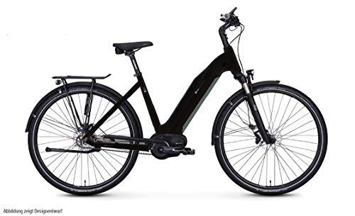Elektrofahrräder : e-bike manufaktur DR3I Bosch Gates CDX City Elektro Fahrrad 2020 (28" Wave 50cm, Schwarz matt)
