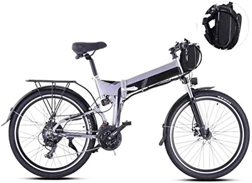 Elektrofahrräder : E-Bike Mountainbike Electric Snow Bike, 26-Zoll-Elektrofahrräder, 21-fach-Gebirgsschub Fahrrad LCD-Instrument Erwachsene Fahrrad-Sportarten im Freien Lithium-Batterie-Strand Cruiser für Erwachsene (Fa