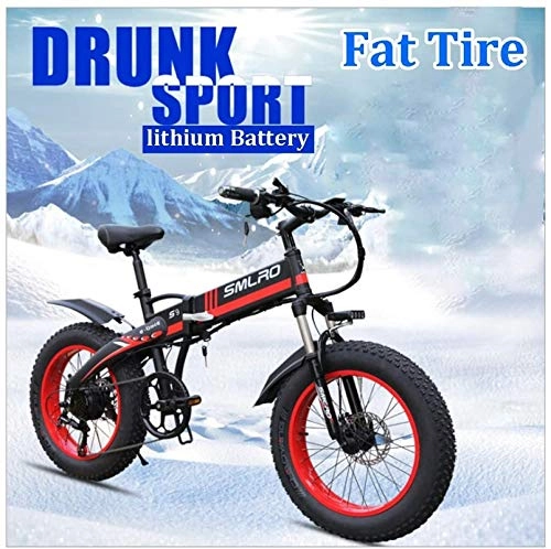 Elektrofahrräder : Ebike e-Bike, Electric Mountain Bike for Frauen Mann 350W 7-Gang Erwachsener Stadt Pendeln E-Bikes 36V 10Ah Removable Batttery 26 4.0 Fat Tire mit LCD-Bildschirm (Color : Red, Size : 36V10Ah)