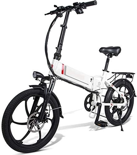 Elektrofahrräder : Ebike e-bike, Elektrische Fahrräder for Erwachsene Magnesium-Legierung Folding Elektro-Fahrräder All Terrain 48v 10, 4 Ah 350w und 25 Km / h austauschbaren Lithium-Ionen-Akku Berg Ebike for Herren, Sch