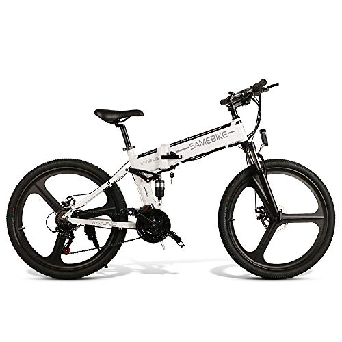 Elektrofahrräder : Ebike Elektrofahrrad SAMEBIKE 26 Zoll Mountainbike Elektrisches Fahrrad 350W Motor E-Bike Elektrofahrräder mit Abnehmbarer 48V 10Ah Lithium-Batterie