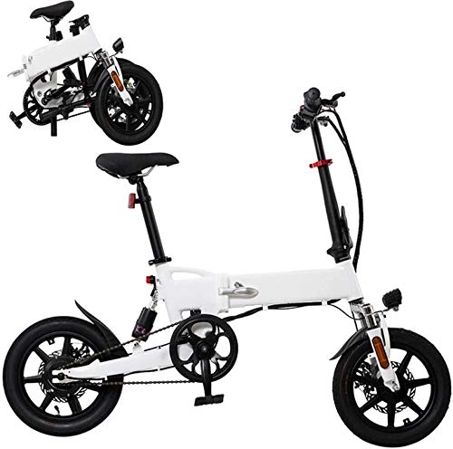 Elektrofahrräder : Electric Snow Bike, Faltbarer elektrische Fahrräder for Erwachsene, Aluminiumlegierung Ebikes Fahrräder, 14" 36V 250W austauschbaren Lithium-Ionen-Batterie Fahrrad Ebike, 3 Arbeitsmodi Lithium Battery